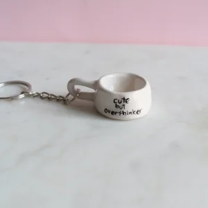 Cute But Overthinker Kupa Anahtarlık