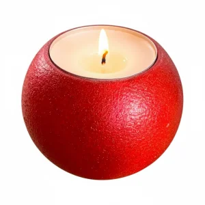 Işıltılı Küre Tealight Mumluk | Yeni Yıl / Kış Konsepti | El Yapımı