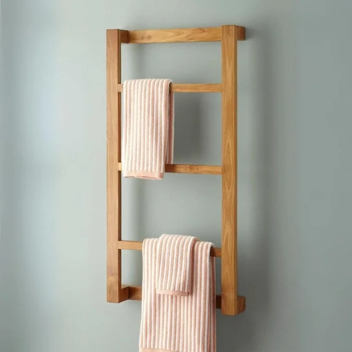 Wulan Towel Rack El Yapımı Ahşap Havluluk image 2