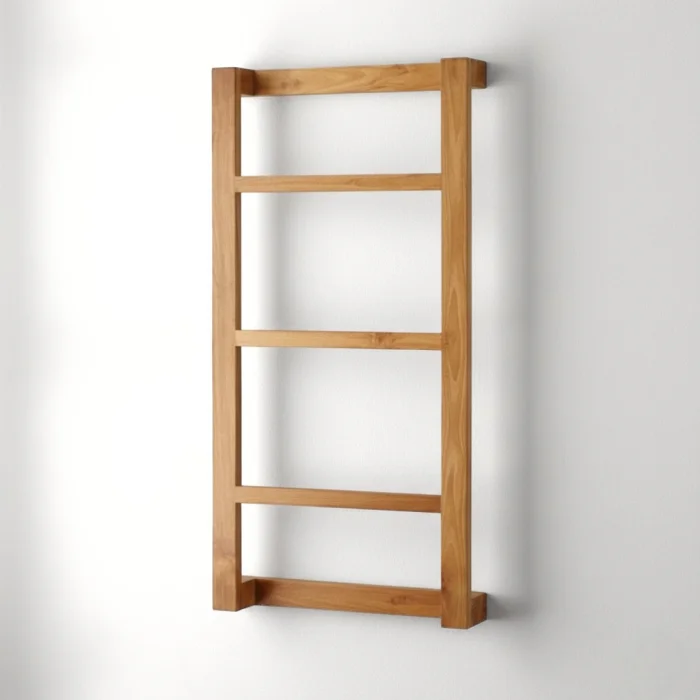 Wulan Towel Rack El Yapımı Ahşap Havluluk image 1