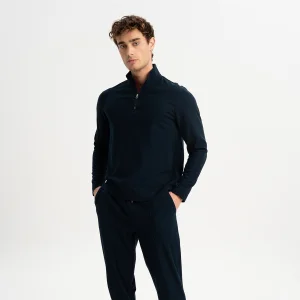 Bolayır Merserize Yarım Fermuarlı Sweatshirt