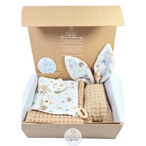 Tuli Waffle & Müslin Battaniye Ve Uyku Arkadaşı Seti