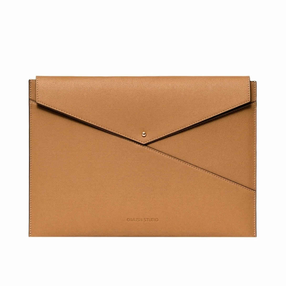 Envelope Taba Macbook 13" Için Vegan Deri Laptop Çantası image 1