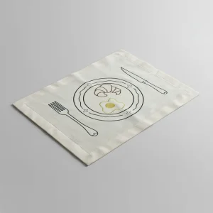 Brekkie - Nakışlı Kumaş Amerikan Servis - 2'li
