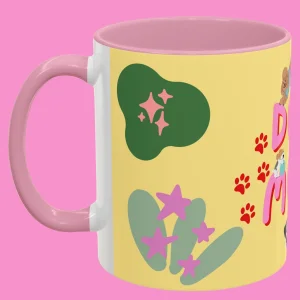 Dog Mom Temalı Tasarım Porselen Kupa