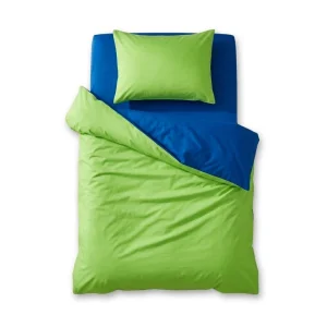 Popping Colors Tek Kişilik Lastikli Çarşaflı Nevresim Takımı Sage