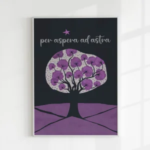 Per Aspera Ad Astra Art Baskı