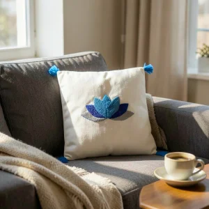 Lotus Punch Throw Pillow