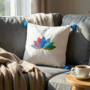 Lotus Punch Throw Pillow