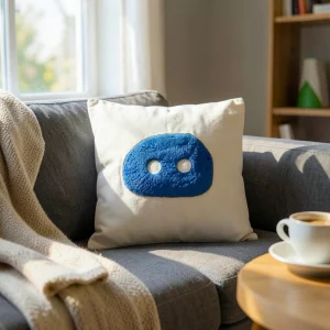 Syriac Evil Eye Punch Throw Pillow