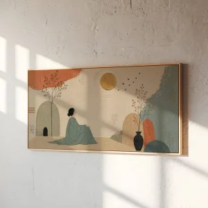Uzaklara Dalmak - Çerçeveli Canvas Tablo