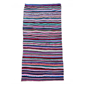 Vintage El Dokuma Çaput Kilim