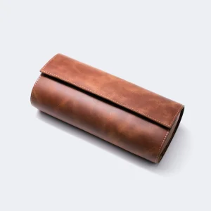Tobacco Deri Üçlü Saat Kutusu