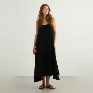Aura Low Back Maxi Elbise
