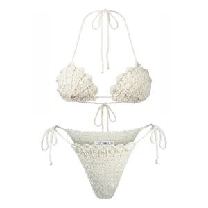 Nacre Moon El Örgüsü Ekru Bikini Altı