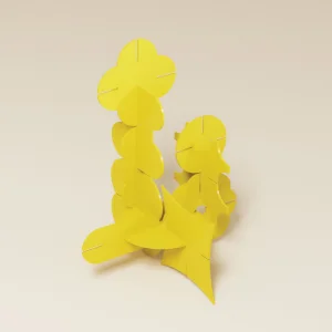 Heykelsi Sarı Puzzle Dekoratif Obje