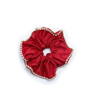 Lola Crystals Red Hair Scrunchie