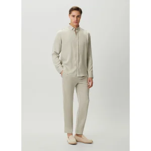 Modal Tencel Long Sleeve Stone Shirt