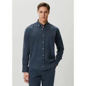 Tensel Modal Navy Blue Shirt