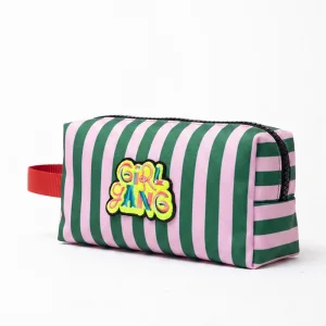 Girl Gang Mint Çizgili Mini Çanta