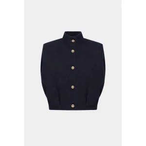 No28 Lacivert Bomber Yelek