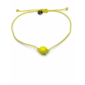 Limon Meyveli Cam İp Bileklik