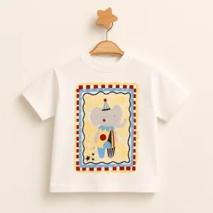 Elephant Nakışlı Unisex Tişört