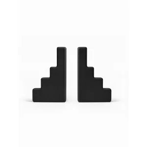 Sculptural Siyah Bookend Set