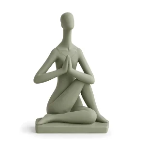Zen Meditasyon Ada Yeşili Dekoratif Biblo