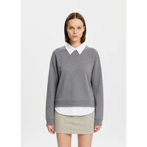 Lacivert Katmanlı Sweatshirt