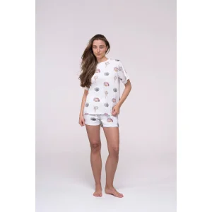 Siren's Reef Beyaz Pijama Takımı