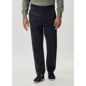 Tapered Fit Lacivert Keten Pantolon