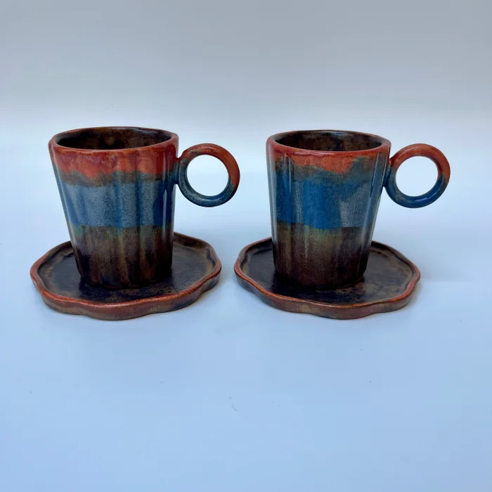 Earthflow Seramik Kahve ve Çay Bardağı image 1