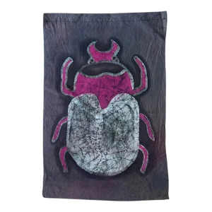 Scarab El Yapımı Batik Duvar Flaması