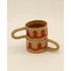 Speackle Red No:1 Stoneware Kupa