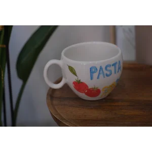 İtalyan Esintili Pasta Seramik Kupa