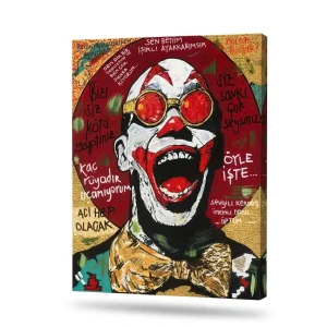 Joker Soyut Portre Tablo