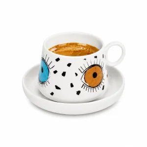Evil Eye Limoges Porselen Kahve Fincanı