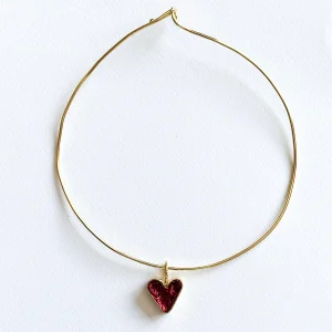 Prema Kalp Maxi 24 Ayar Altın Kaplama Choker Kolye