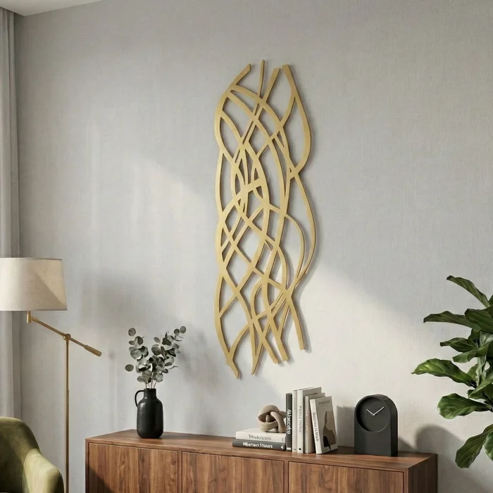 Zaplet Gold Metal Duvar Dekoru image 2