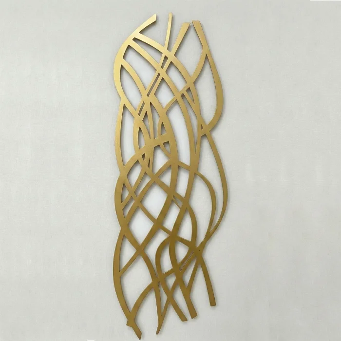 Zaplet Gold Metal Duvar Dekoru image 1