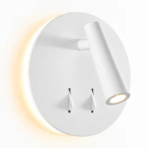Panau Beyaz Led Metal Duvar Apliği
