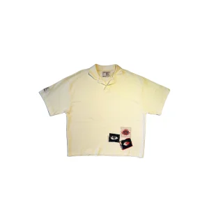 Nazarr Sarı Polo Yaka Oversize Tişört
