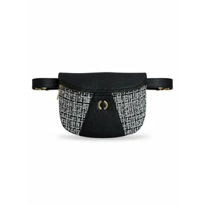 Fanny Black Tweed El ve Omuz Çantası