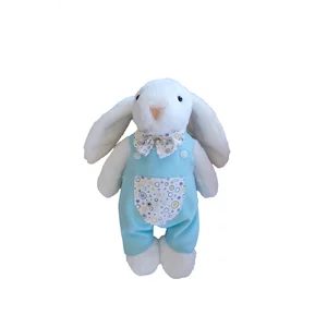 Skylark Mavi Tulumlu Peluş Tavşan Oyuncak