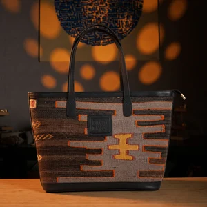 Papatya Antika Kilim El Yapımı Tote El Çantası