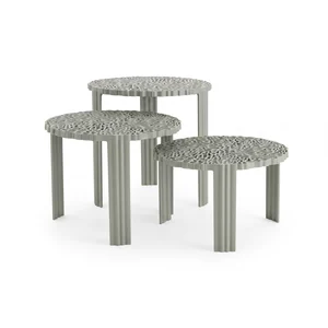 T-Table Yeşil Zigon Sehpa 3'lü Set