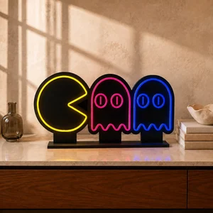 Pac-man LED Neon Masa Lambası