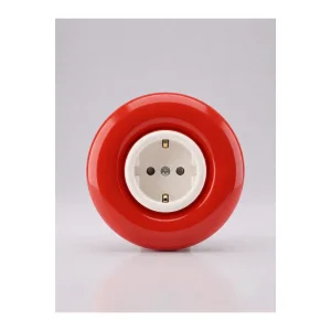 Custom Design Bubble Series Outer Red Inner White Decorative Socket A Quality Plastic (mechanism Included)