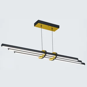 Cosmo Füme Sarı Lineer Led Sarkıt Lamba Gold Beyaz